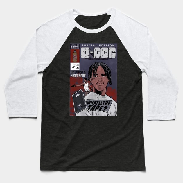 O-Dog - Issue 187 Baseball T-Shirt by Peter Katsanis Art